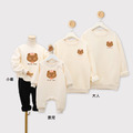 【F198】日系大頭熊全家福親子長袖上衣(1色)_3