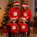【F097】歐美聖誕老人全家福親子長袖上衣(1色)