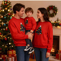 【F098】歐美毛絨聖誕樹全家福親子長袖上衣(1色)_3