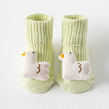 【SB105】童襪｜韓版立體小動物點膠防滑中筒襪(鴨子款)