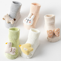 【SB102】童襪｜韓版立體小動物點膠防滑中筒襪(兔子款)_1