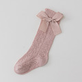 【SB099】童襪｜韓版純色蝴蝶結透氣高筒襪(6色)_1
