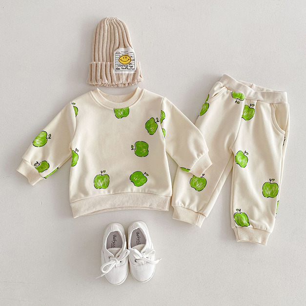 【BE179】日系青蘋果長袖長褲套裝