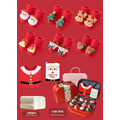 【童襪款｜NB036】北歐風聖誕立體造型襪圍兜毯子禮物箱大套組_1