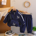 【BE200】運動風立領老鷹長袖長褲套裝(3色)_6