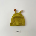 【BH026】韓版球球小觸角針織毛線帽(8色)_4