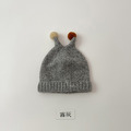 【BH026】韓版球球小觸角針織毛線帽(8色)_7