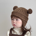 【BH041】韓版超萌小熊針織毛線帽(4色)_1