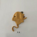 【BH047】韓系綁帶小恐龍針織毛線帽(3色)_3