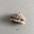 【BH053】韓版蕾絲針織貝雷毛線帽(5色)_2