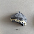 【BH053】韓版蕾絲針織貝雷毛線帽(5色)_5