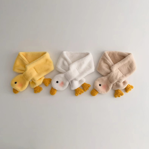 【SC013】兒童｜韓版一隻大鵝交叉保暖圍巾(6色)