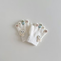 【BL004】兒童｜韓版立體花花小兔加厚保暖手套(五指)(5色)_1