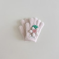【BL016】兒童｜韓版針織花花加厚保暖手套(五指)(6色)_1