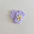 【BL016】兒童｜韓版針織花花加厚保暖手套(五指)(6色)_5