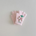 【BL016】兒童｜韓版針織花花加厚保暖手套(五指)(6色)_4