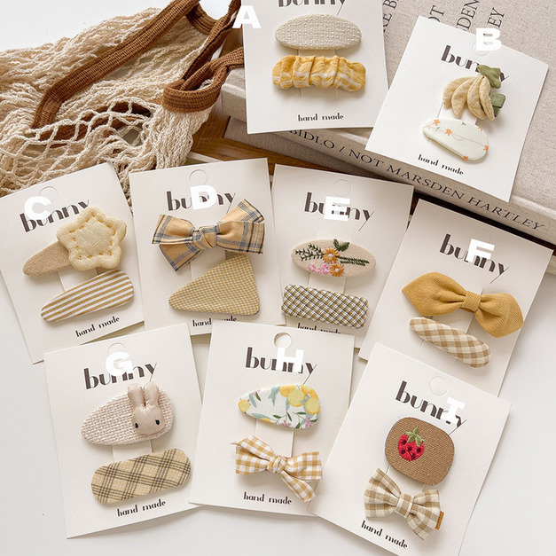 【BP073】韓版晨光奶油不傷髮寶寶瀏海髮夾(二件組)(9款)