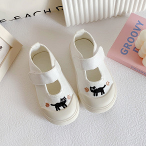 【SH001】日系貓咪帆布軟底幼兒園室內鞋(1色)