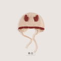 【BH057】韓版超萌小耳朵綁帶針織毛線帽(5色)_2