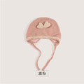 【BH057】韓版超萌小耳朵綁帶針織毛線帽(5色)_5
