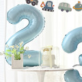 【CB002】40吋數字充氣派對氣球(嬰兒藍)(10款)