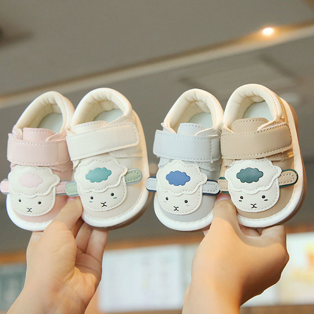 【SH038】小羊咩咩軟底防滑啾啾學步鞋(4色)