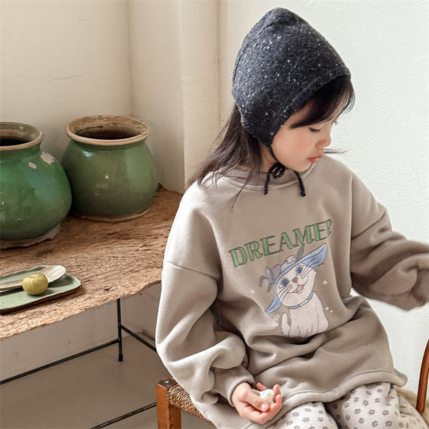 【BU277】韓版個性印花長袖上衣(4色)