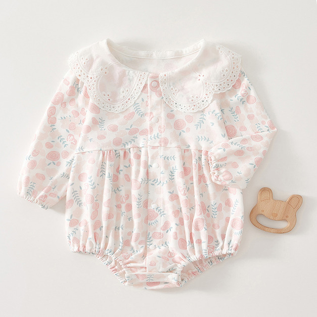 【BA992】日系愛莎寶寶長袖包屁衣(1色)