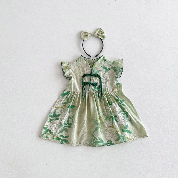 【BSG148】中國風水墨畫無袖小洋裝(送髮箍)(1色)