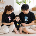 【F141】日系恐龍家族全家福親子短袖上衣(2色)