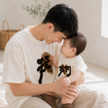 【F155】日系愛心我們全家福親子短袖上衣(2色)_1