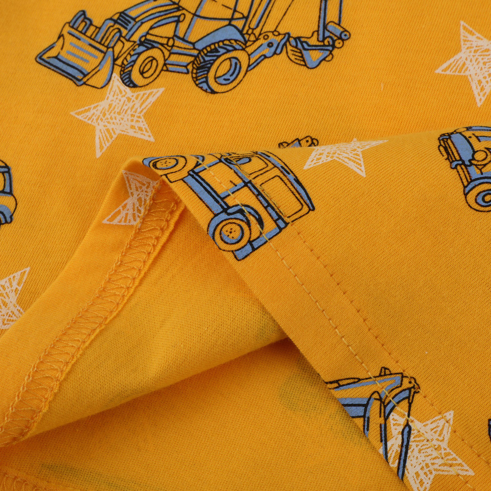 【春夏新品｜BB133】韓版星星挖土機短袖上衣(1色) | 日光手感ZGSG，精選童裝、居家服睡衣、流行服飾、時尚配件、居家實用小物等設計好物。