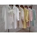 Satin Tie Neck Blouse