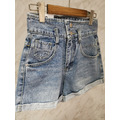 Denim High Waist Shorts_1