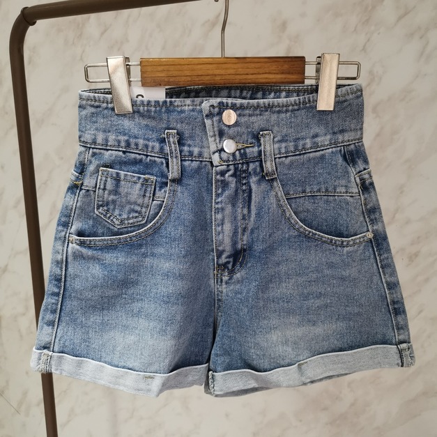 Denim High Waist Shorts