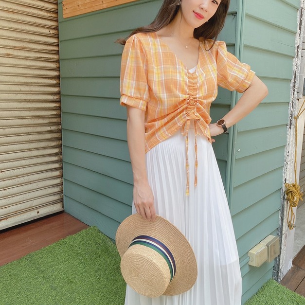 Plaid Blouse