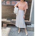 Pleated Long Skirt