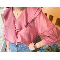 Wavy Collar Blouse