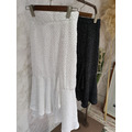 Black and Ｗhite Long Skirt