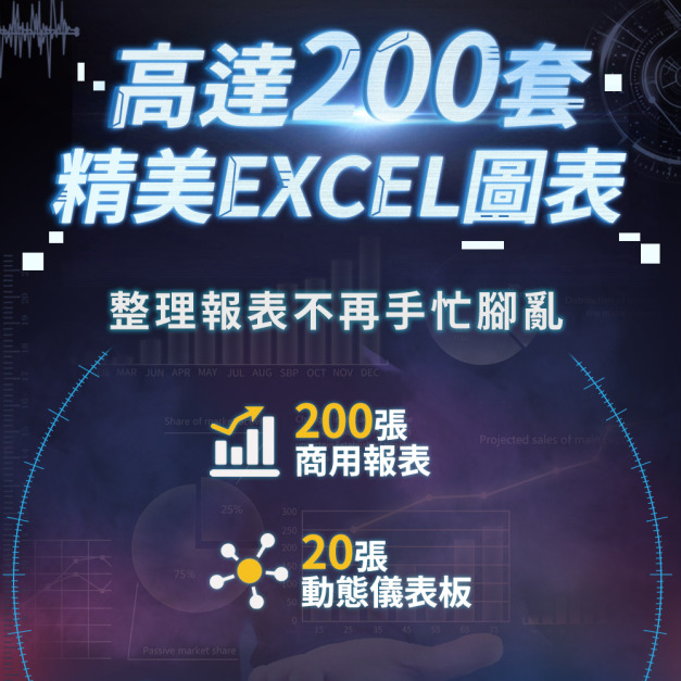 實用工具｜200套圖表數據Excel模板 辦公簡報快速上手
