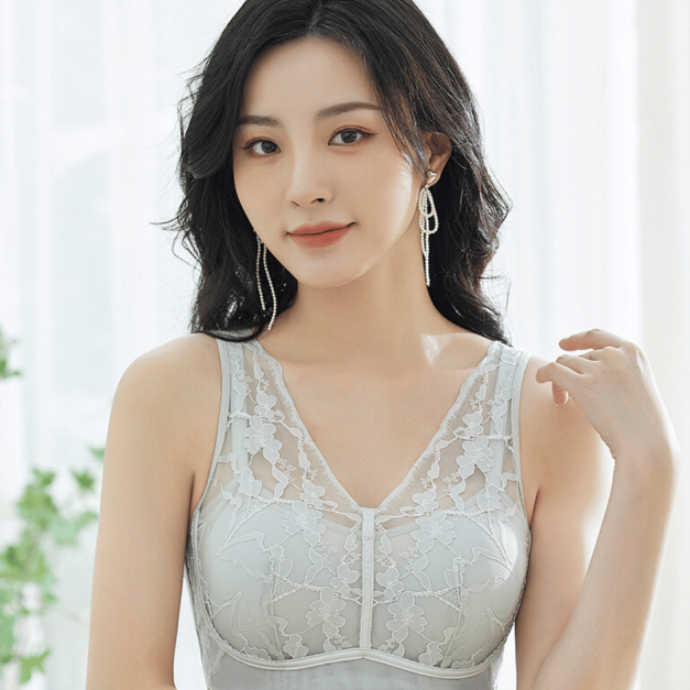 YC-065 新品 透氣蕾絲親膚術後口袋內衣(後扣式/版型偏小請挑大一個尺寸)