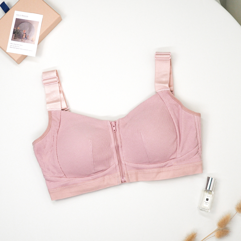 YC-019 人氣熱銷 運動風調整型術後義乳口袋無鋼圈內衣 (前拉鍊+後扣式)