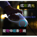 寵物流光牽引繩3M