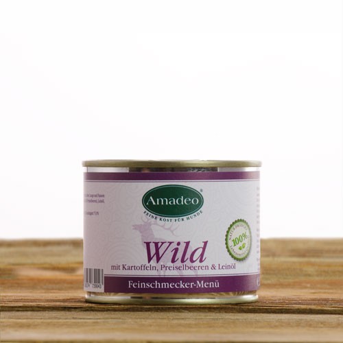 無穀鹿肉主食罐 – 搭配馬鈴薯丶小紅莓和亞麻籽油 200g