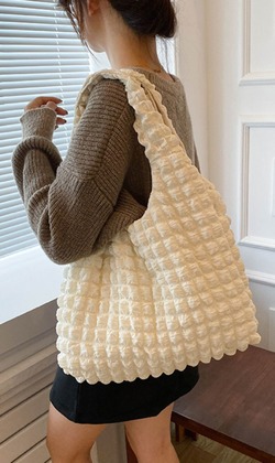 韓國少女心輕量雲朵泡泡側背包 共四色