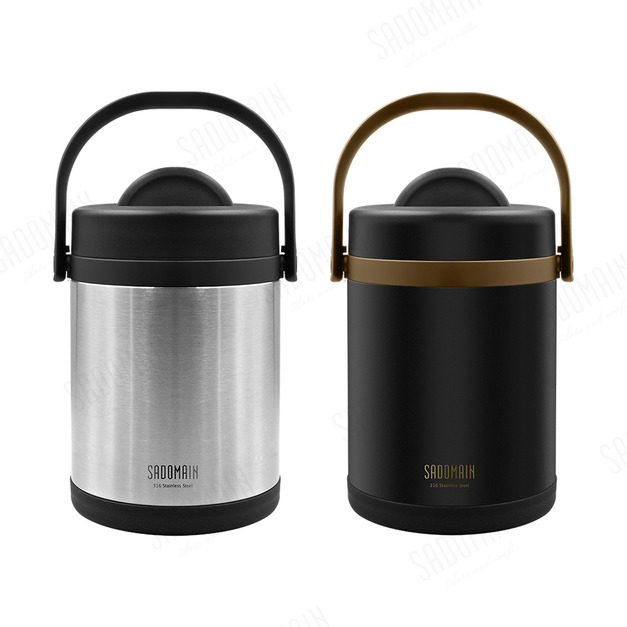 仙德曼SADOMAIN 316不鏽鋼 2000ml經典真空斷熱保冷保溫提鍋 燜燒罐 LB2001