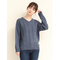 【CINEMA CLUB】自然舒適麻花織紋毛衣_6