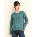 【CINEMA CLUB】自然舒適麻花織紋毛衣_3