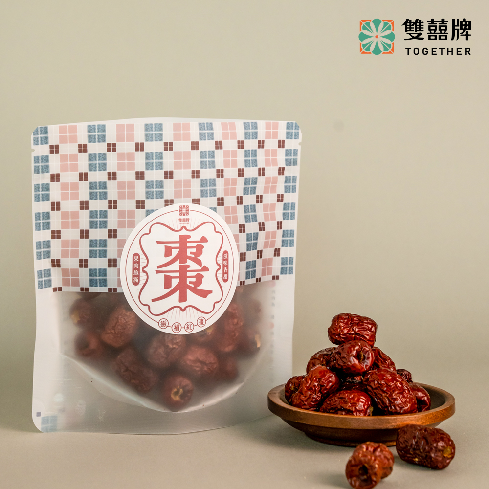 (單包)雙囍牌頂級滋補紅棗－燉湯、泡茶更方便