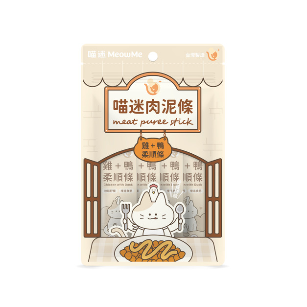 喵迷肉泥-雞鴨柔順條 6入